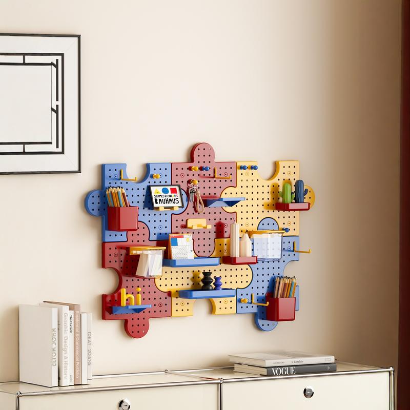 Półka ścienna pegboard organizer z haczykami bez wiercenia